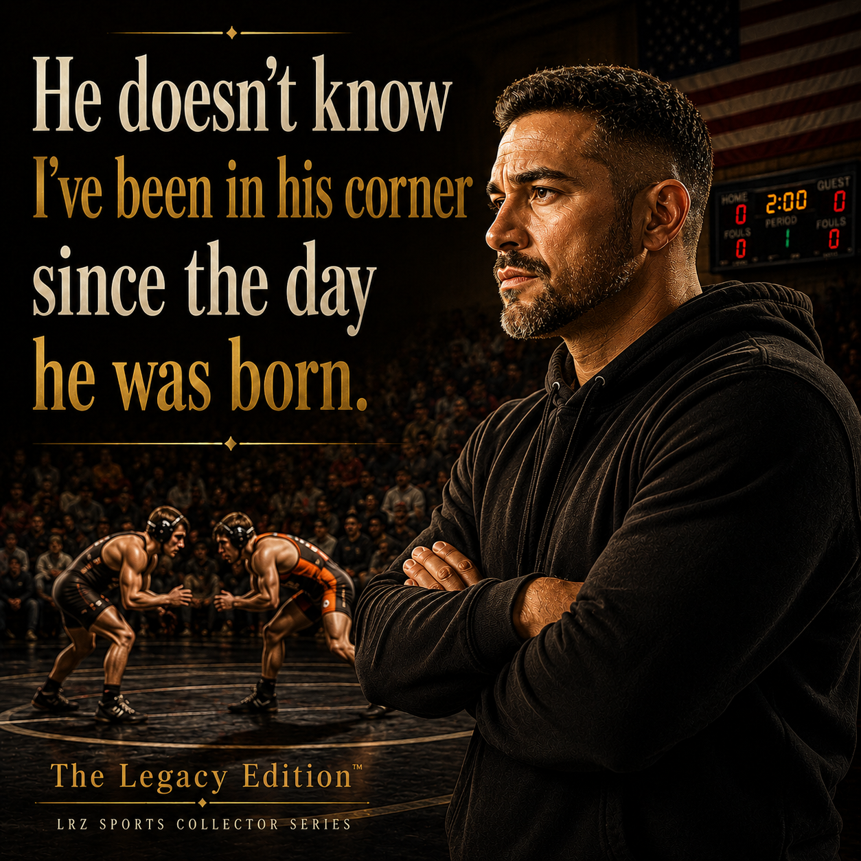 Legacy Edition - "He Doesn't Know I've Been In His Corner Since The Day He Was Born." 15 oz. Wrestling Dad Coffee Mug