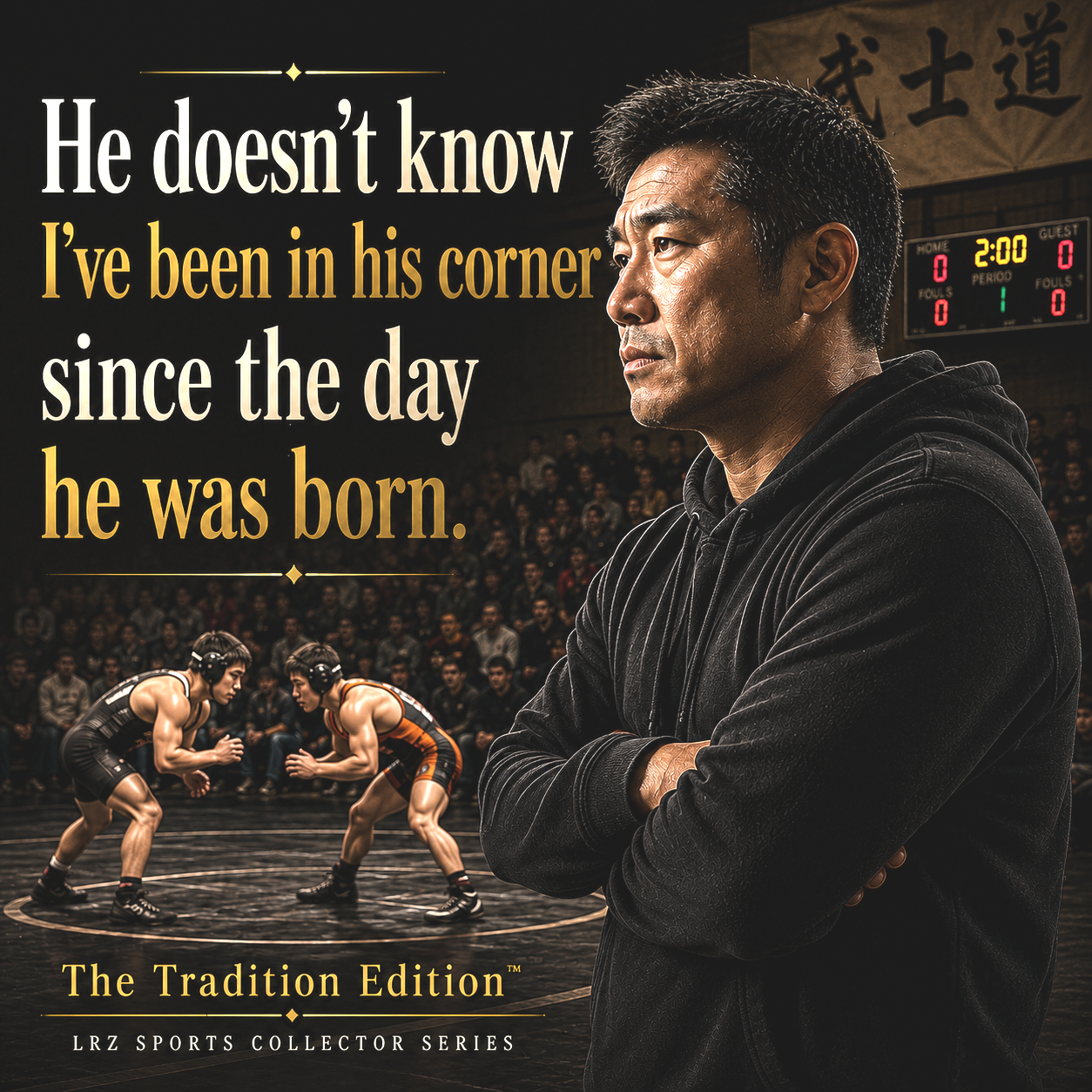 Tradition Edition - "He Doesn't Know I've Been In His Corner Since The Day He Was Born." 15 oz. Wrestling Dad Coffee Mug