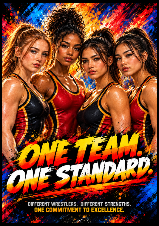 ONE TEAM ONE STANDARD - FEMALE — 33" × 47"
