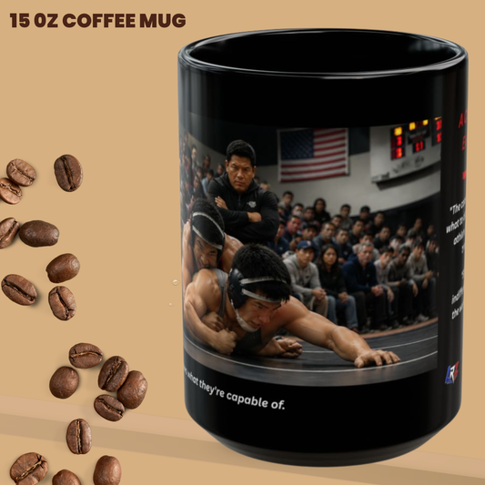 A COACH SEES EVERYTHING |- - Legacy Edition - - Wrestling Coach 15oz Coffee Mug - FREE SHIPPING