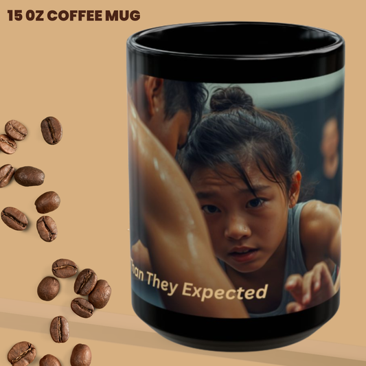 STRONGER THAN THEY EXPECTED | Amateur Girl Wrestling 15oz Coffee Mug - FREE SHIPPING