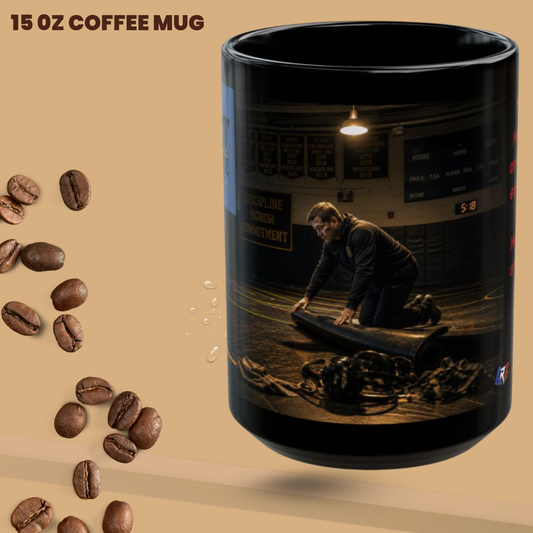 THE FIRST ONE THERE - - Foundation Edition - - Wrestling Coach 15oz Coffee Mug - FREE SHIPPING