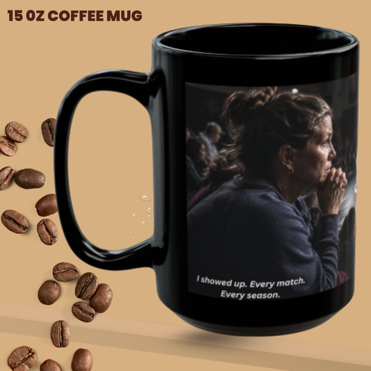 WATCHING WITH HER WHOLE HEART - Foundation Edition - Wrestling Mom 15oz Coffee Mug - FREE SHIPPING