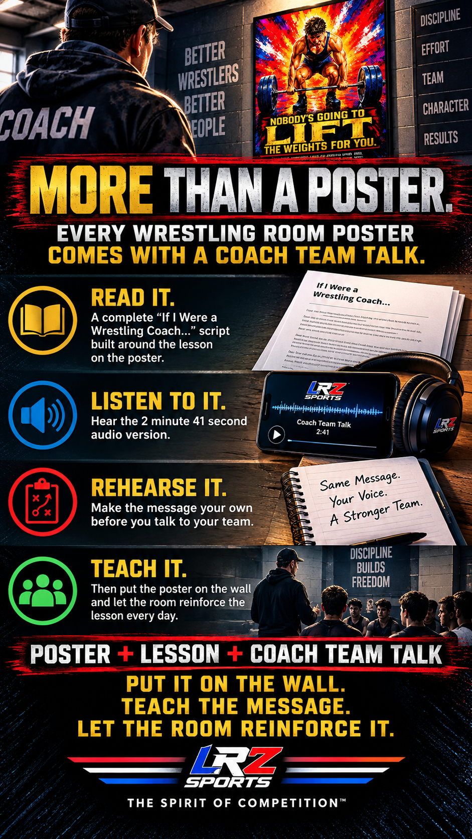 LRZ Statement Series™ - PUSH YOUR LIMITS — 33" × 47"