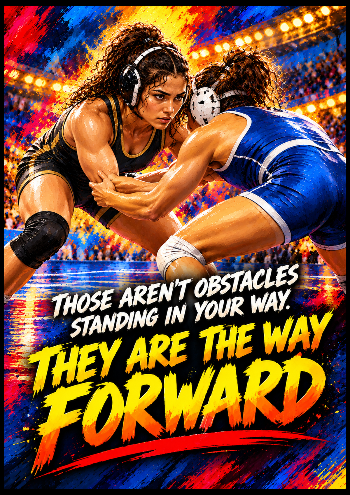 THE OBSTACLE IS THE WAY FORWARD — 33" × 47"