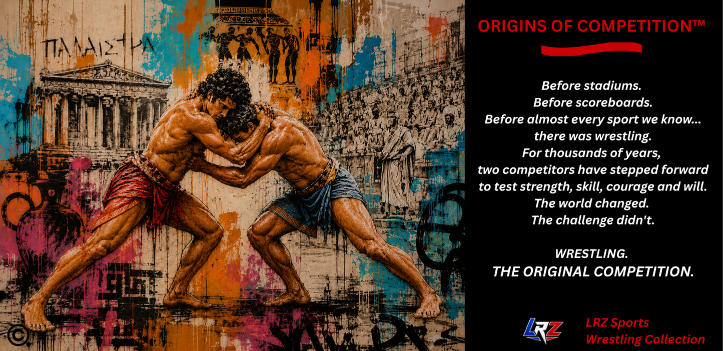 ORIGINS OF COMPETITION™ — Wrestling 15 oz. Coffee Mug- FREE SHIPPING