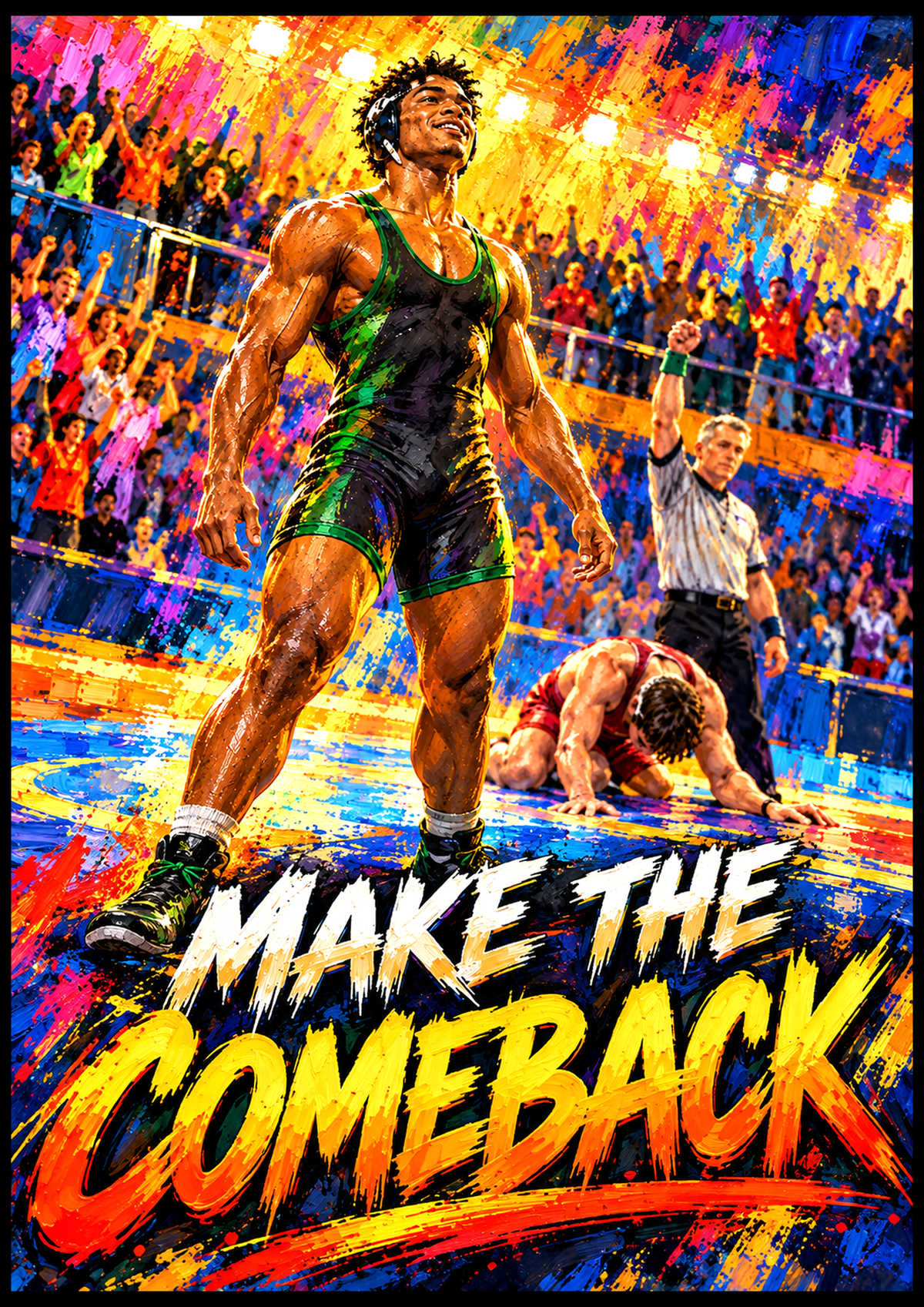 LRZ Statement Series™ - MAKE THE COMEBACK — 33" × 47"