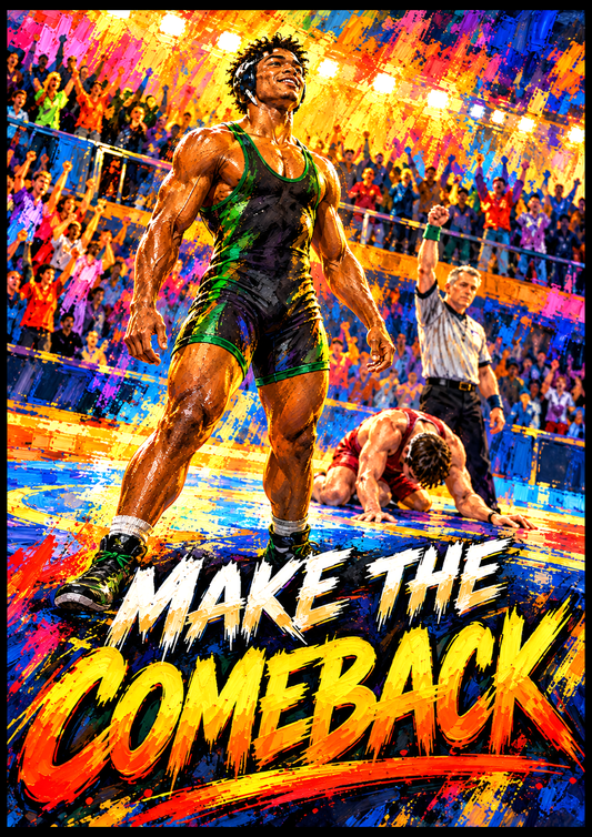 LRZ Statement Series™ - MAKE THE COMEBACK — 33" × 47"