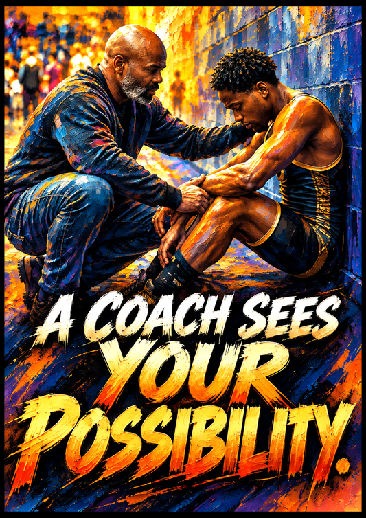 LRZ Statement Series™ - A COACH SEES YOUR POSSIBILITY — 33" × 47"