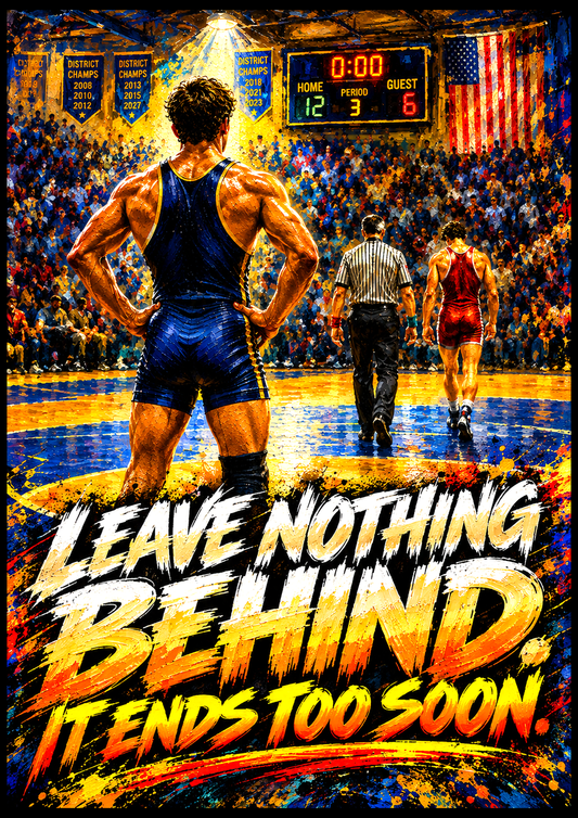 LRZ Statement Series™ - THE LAST MATCH — 33" × 47"
