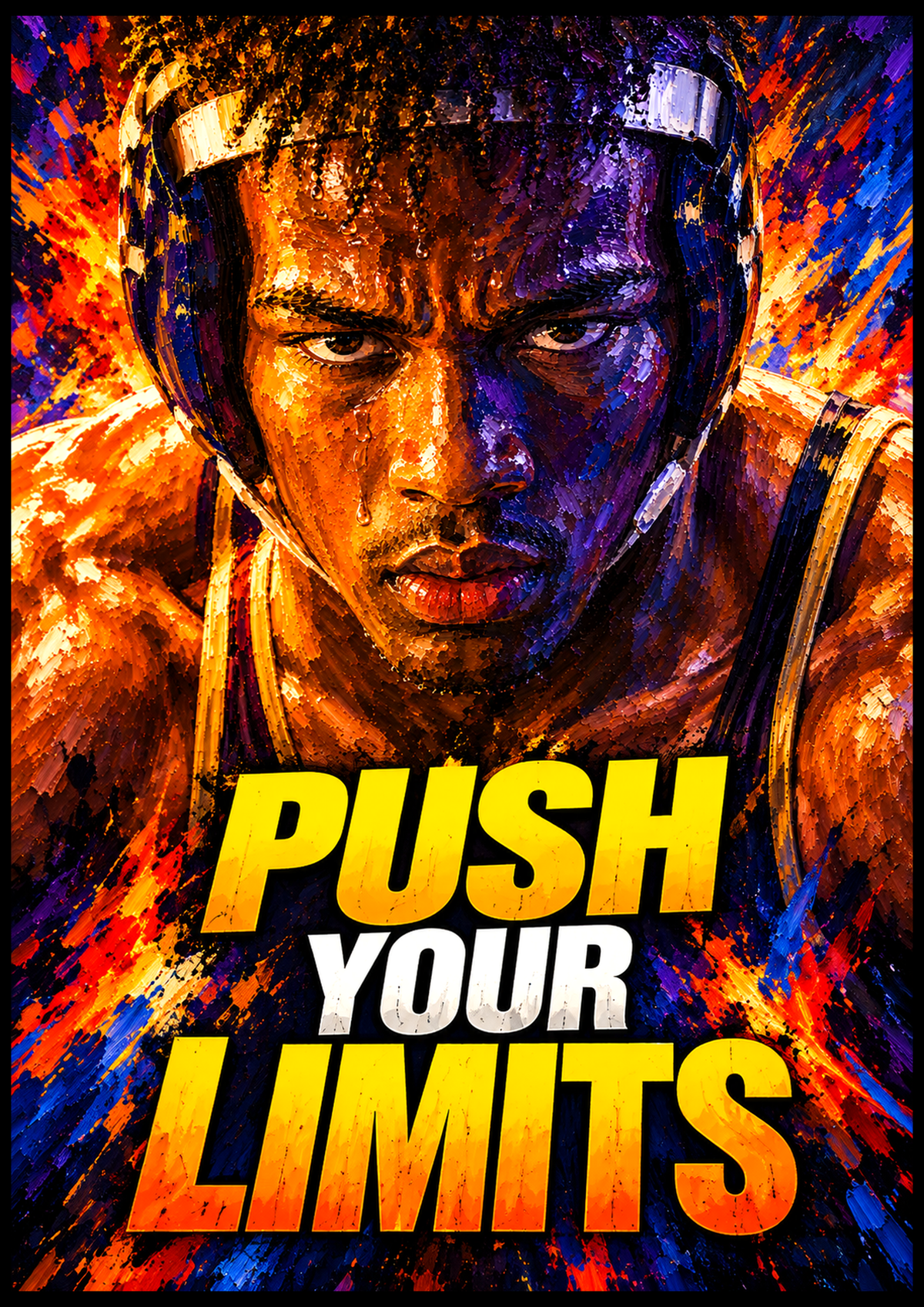 LRZ Statement Series™ - PUSH YOUR LIMITS — 33" × 47"