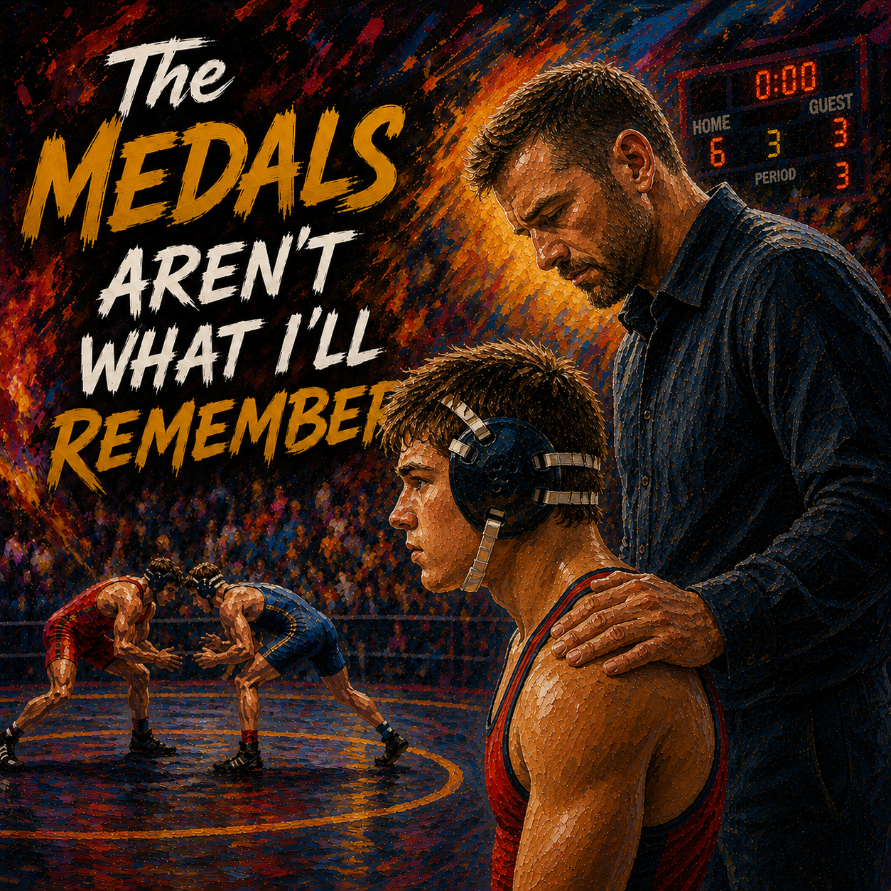 Foundation Edition - "The Medals™ - 15 oz. Wrestling Dad Coffee Mug