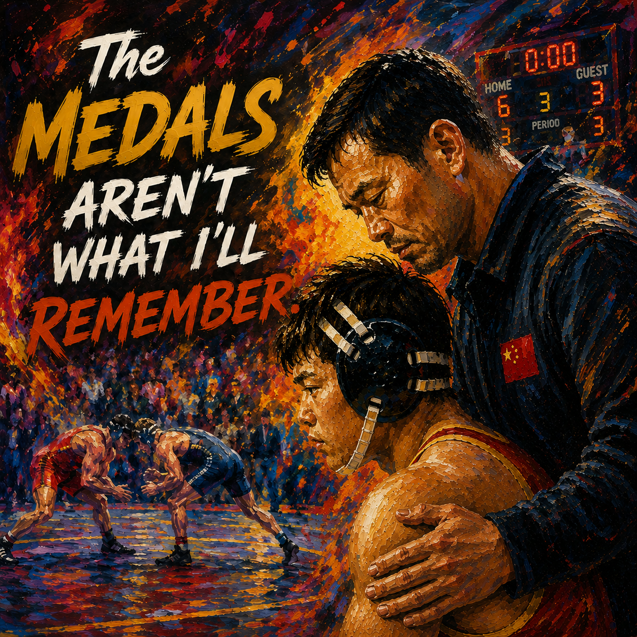 Tradition Edition - "The Medals™ - 15 oz. Wrestling Dad Coffee Mug