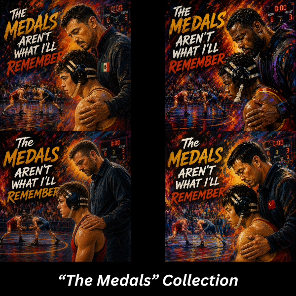 Foundation Edition - "The Medals™ - 15 oz. Wrestling Dad Coffee Mug