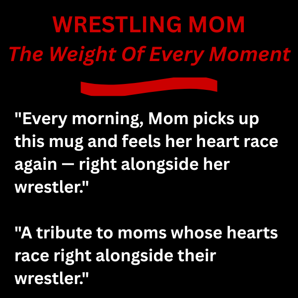 The Weight Of Every Moment™ — Wrestling Mom 15oz Wrestling Coffee Mug- FREE SHIPPING