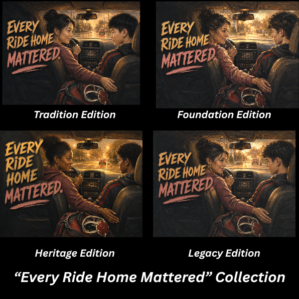 Foundation Edition EVERY RIDE HOME MATTERED™ 15 oz. Black Ceramic Wrestling Mom Coffee Mug - FREE SHIPPING