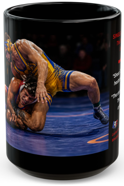Single Leg Takedown - Wrestling Coffee Mug - 15oz - FREE SHIPPING