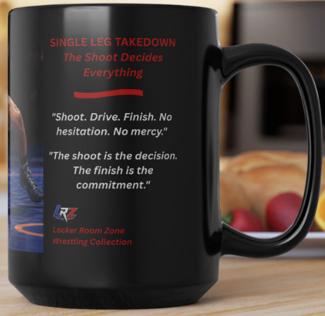 Single Leg Takedown - Wrestling Coffee Mug - 15oz - FREE SHIPPING
