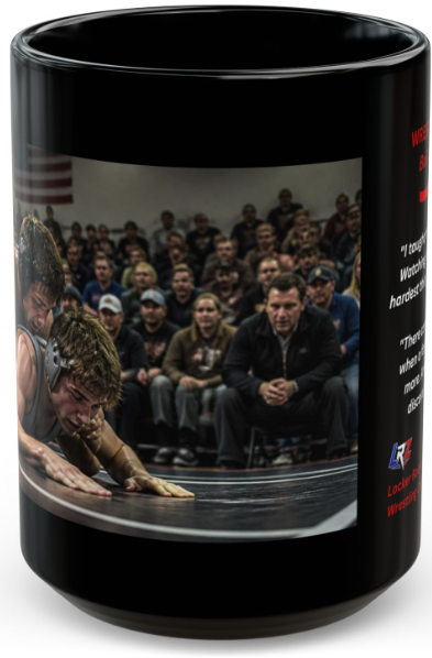 Wrestler's Dad "Built For This" | 15oz Black Ceramic - FREE SHIPPING