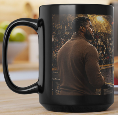 Wrestler's Dad — "All the Miles, One Moment "| 15oz Black Ceramic - FREE SHIPPING