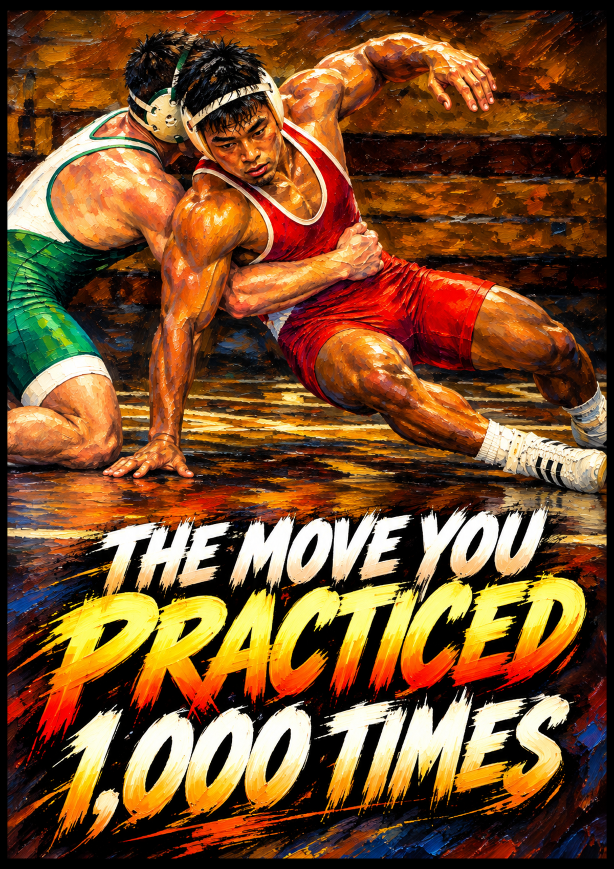 LRZ Statement Series™ - THE MOVE YOU PRACTICED 1,000 TIMES — 33" × 47"