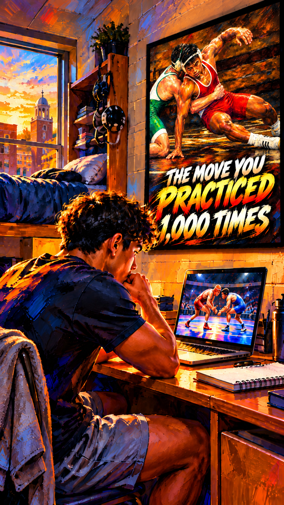 LRZ Statement Series™ - THE MOVE YOU PRACTICED 1,000 TIMES — 33" × 47"